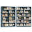 74.3"h X 47.2"w Wood Double 6-tier Standard Bookcase (set Of 2)-961215515