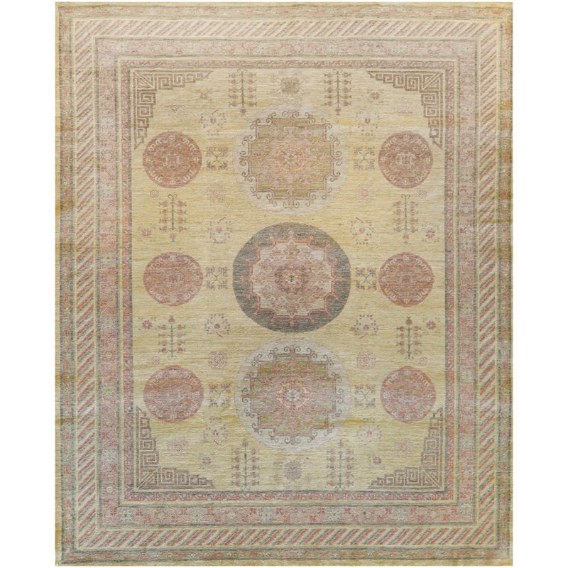 One-of-a-Kind 8'1" X 9'10" Wool Area Rug in Ivory