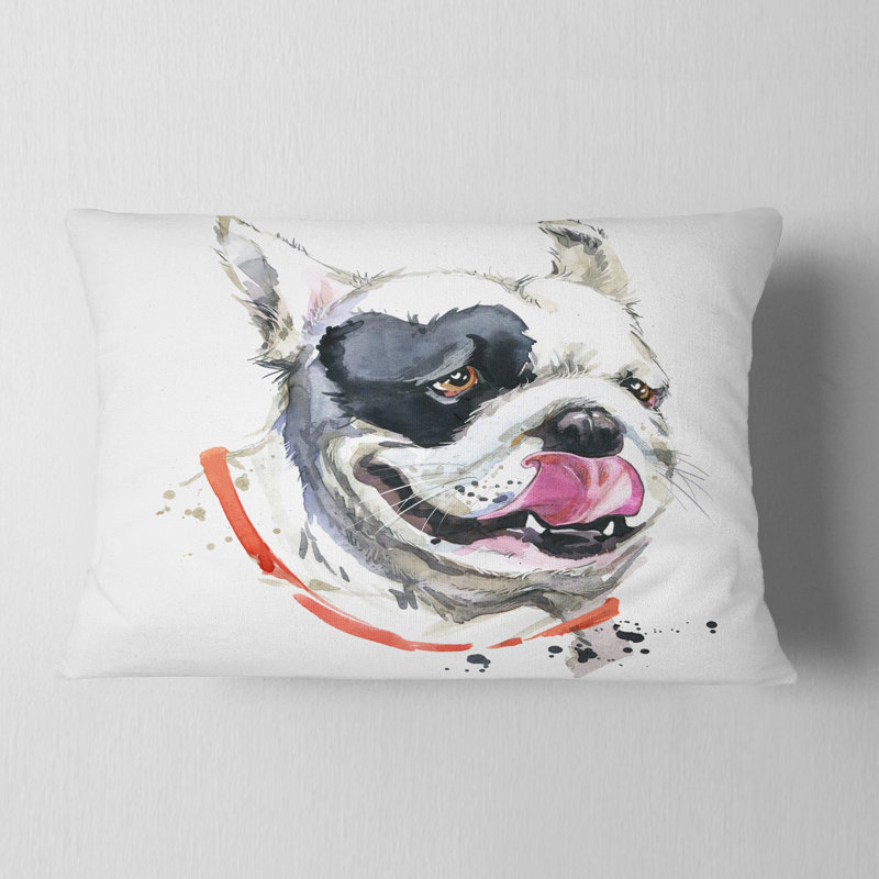 Coussin lombaire bouledogue french animal