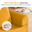 Canapé-lit modulaire pliable en velours côtelé convertible, aucun assemblage requis pour le salon, la chambre à coucher ou le bureau-33566051-37739515