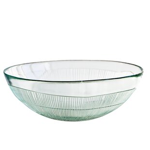 Highland Dunes Benevides Glass Salad Bowl