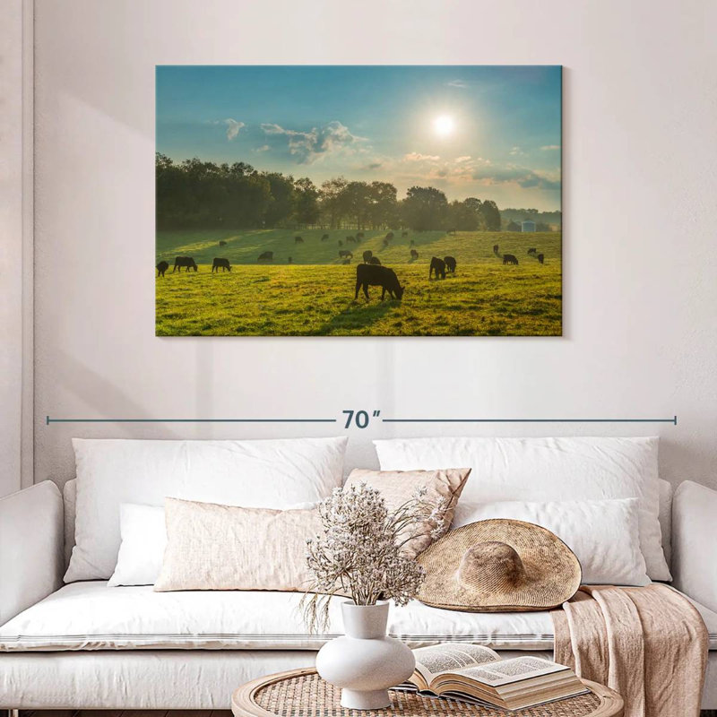 Crowle Cattle Graze, 30" H x 45" W