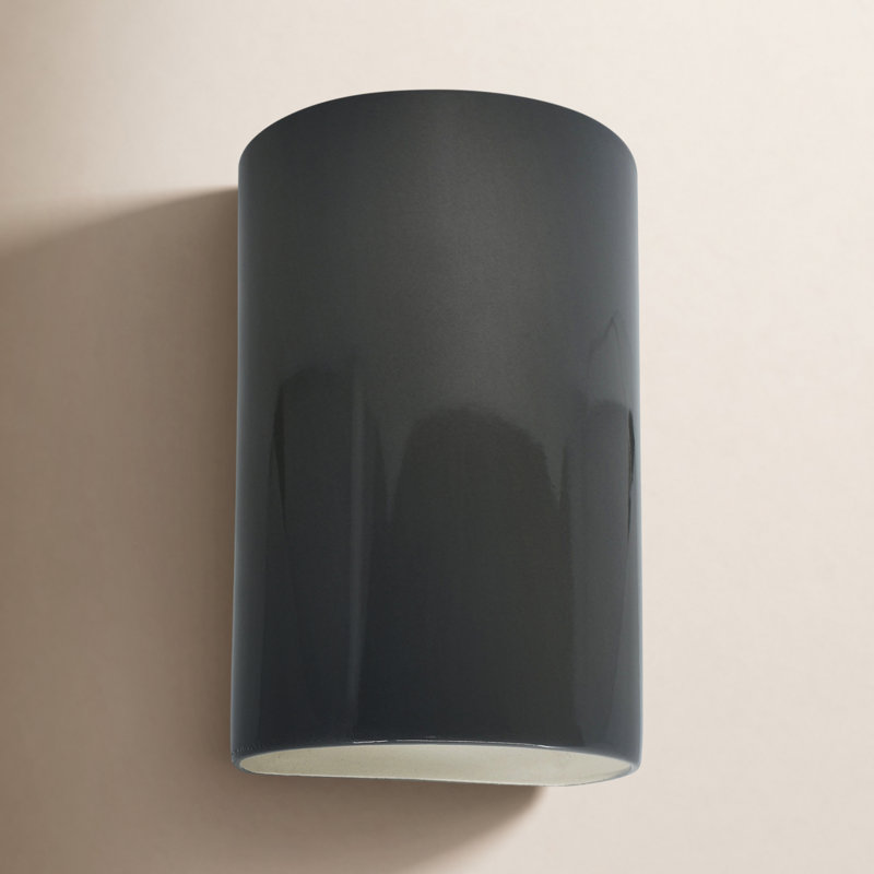Nomad Ceramic Wall Light, Gloss Gray