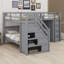 Lit superposé en L avec 3 tiroirs, bureau portable et garde-robe-1681200980