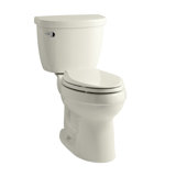 Cimarron Comfort Height Two-Piece Elongated 1.6 GPF Toilet with Aquapiston Flush Technology, Left-Hand Trip Lever and Tank Locks