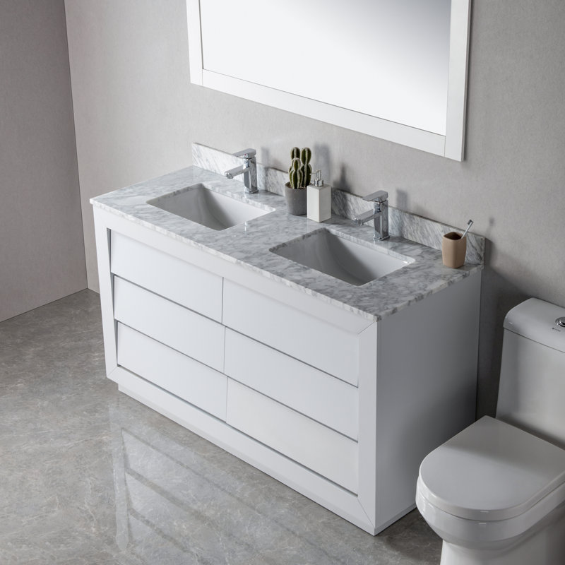 Ensemble de meuble-lavabo double 60 po Jaydence