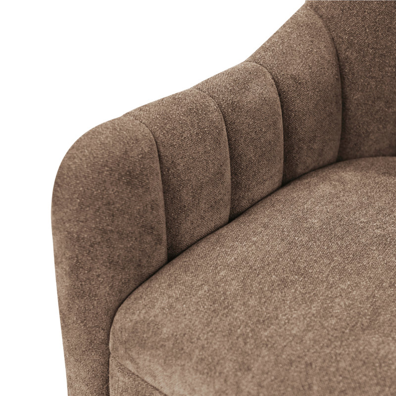 Chaise pivotante Sutton Cool, Brun froid