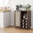 Sideboard Cabinet With Storage, Bar Cabinet With Wine Racks, Accent Cabinet-1283926383