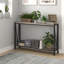 Console, table de vestibule avec rangement, canapé industriel avec design en V, console étroite à 2 niveaux-258119047-262810200