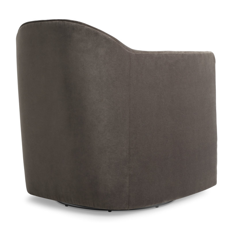 About Face Swivel Armchair, Storm Velvet Velvet