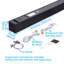 Luminaire linéaire commercial à intensité variable 8Ft 80W 3Cct, 3000K / 4000K / 5000K-121768906