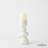 Pradier Candle Holder-White-Med
