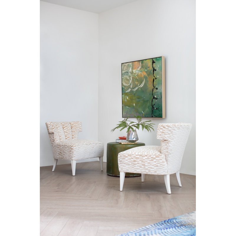 Copper Acid Button End Table, Lichen