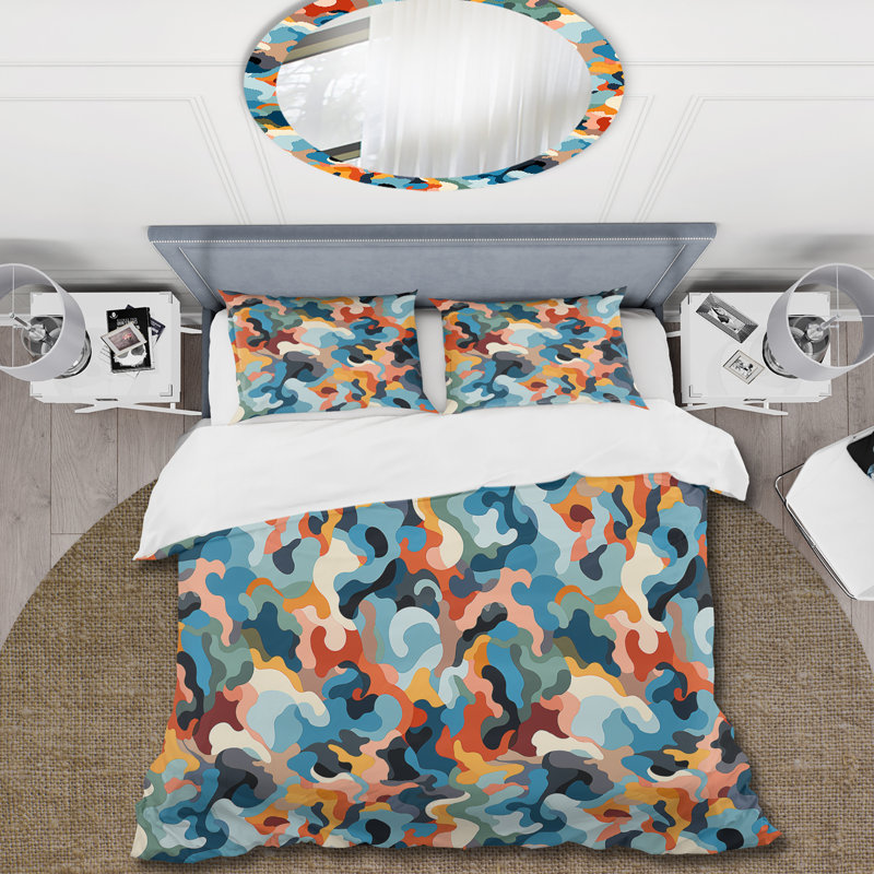 Ensemble de housse de couette camouflage Retro Revival IV - Microfibre de polyester