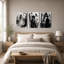 Triptyque Edward aux mains d'argent, style gothique, pour Halloween, ensemble de 3 toiles murales-929491659