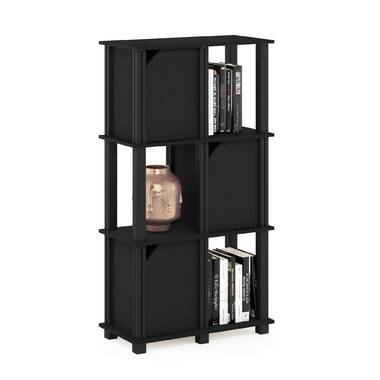 Latitude Run® 2 Tier Floating Corner Shelf-Black