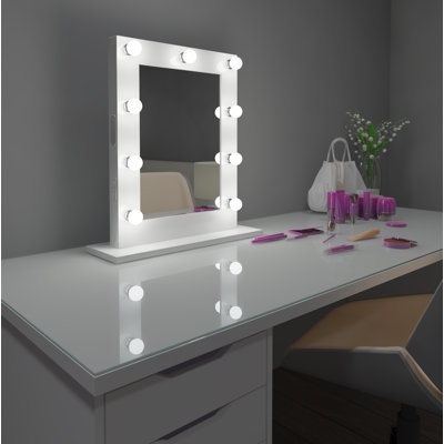 Miroir de maquillage/rasage Hollywood