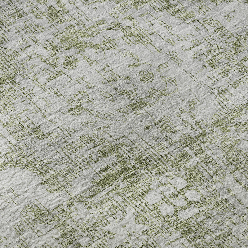 Premium Machine Washable Larock AMF1229 Global Rug, Rectangle 9' x 12'