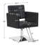 Fauteuil de barbier hydraulique en similicuir Spring Street-2082912358