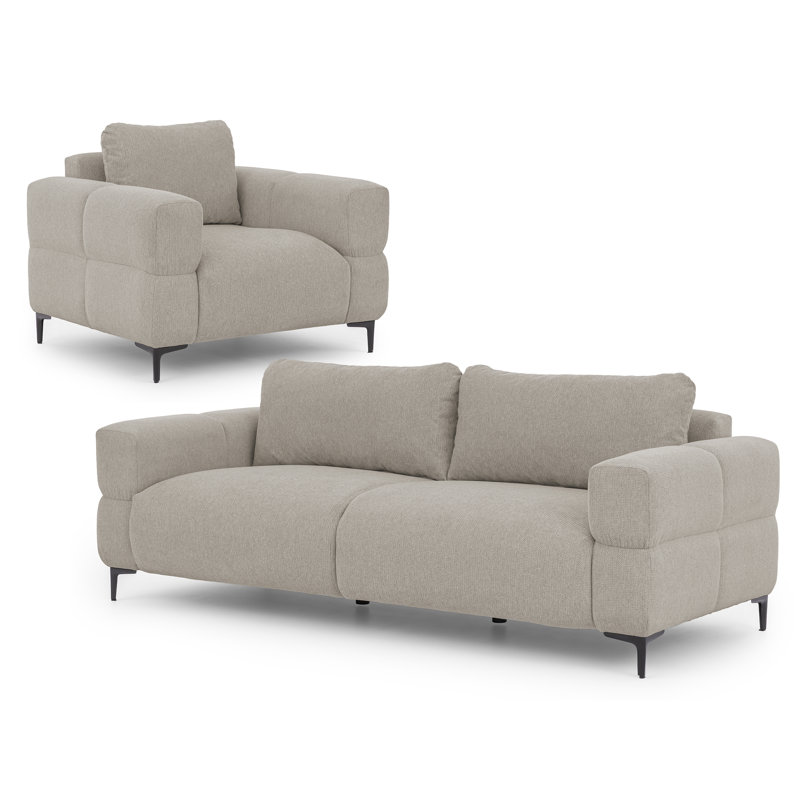 Cardea 2 - Piece Living Room Set, Taupe