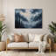 Art d'Halloween, paysages brumeux en métal gris-800020725
