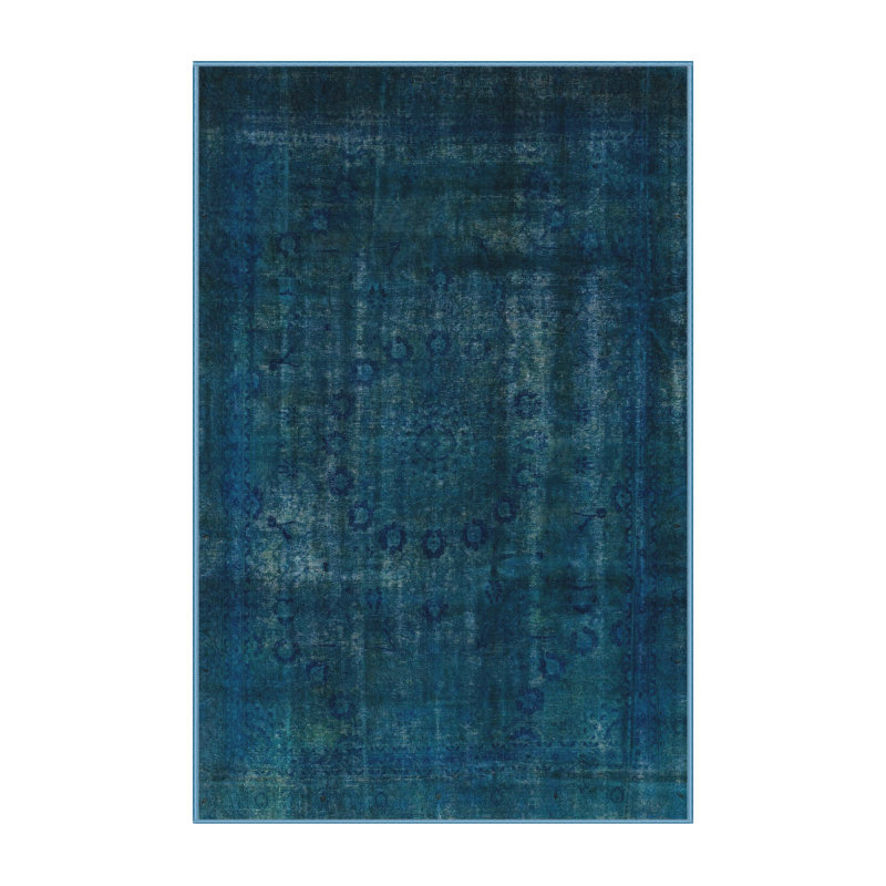 Tapis décoratif multicolore à motif abstrait, Rectangle 5 pi x 7 pi