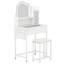 Small Vanity Desk With Mirror And Lights,Makeup Vanity Set With Chair