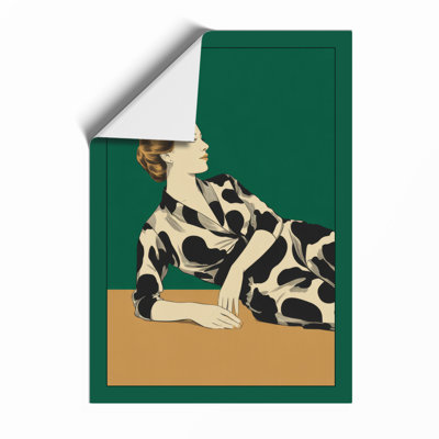 Repose in Geometry Art Deco - Framed Print