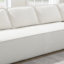 Canapé modulaire de style minimaliste de 129,5 po, ensemble de canapé en chenille infroissable à 6 places assises, ensemble de 2 canapés Cloud pour le salon, aucune combinaison requise