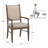 Cipolla Wood Finish Beige Fabric Arm Chair-105513479
