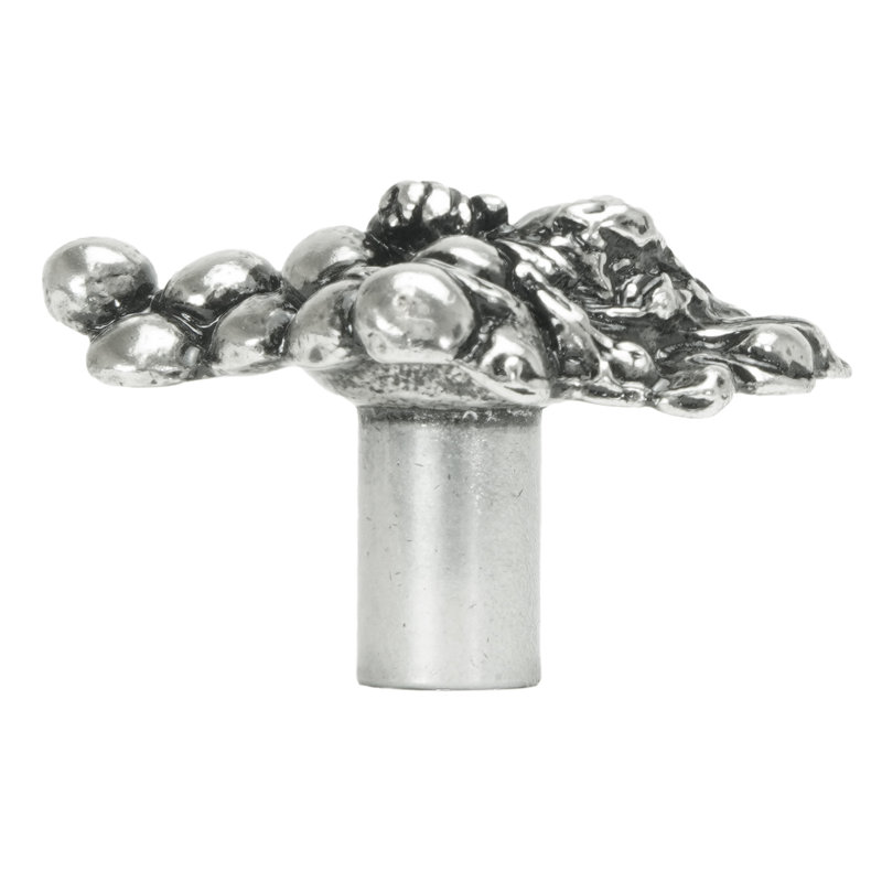 Bacchus grand bouton gauche en platine, Argent argent