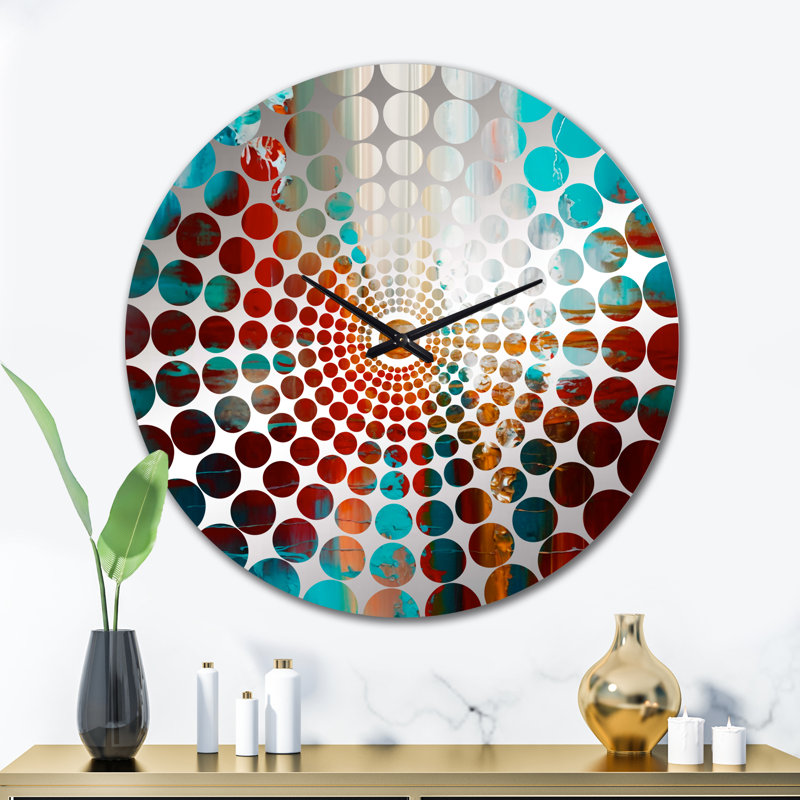 Scots - Horloge murale peinture abstraite, Grand