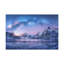 Hiver, neige, montagne, lac, nature, photographie sur toile, art mural-1301037682