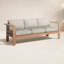 Ando Teak Patio Sofa with Sunbrella Cushions-96827687