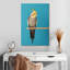 Cockatiel Brampt sur bleu-108370696