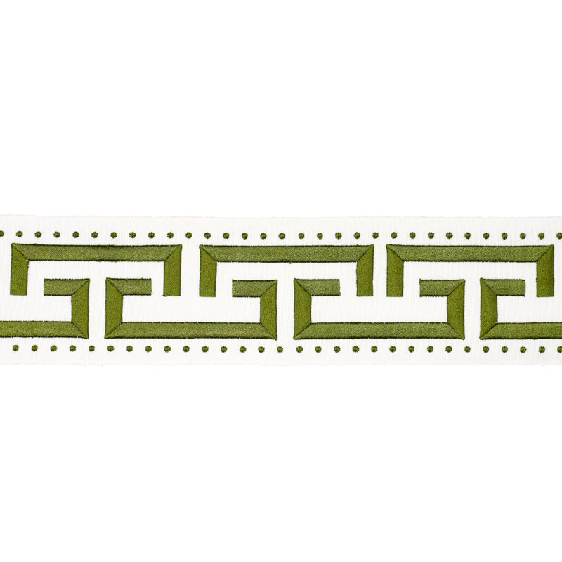 Schumacher X Paloma Contreras Margo Fret Trim, Green