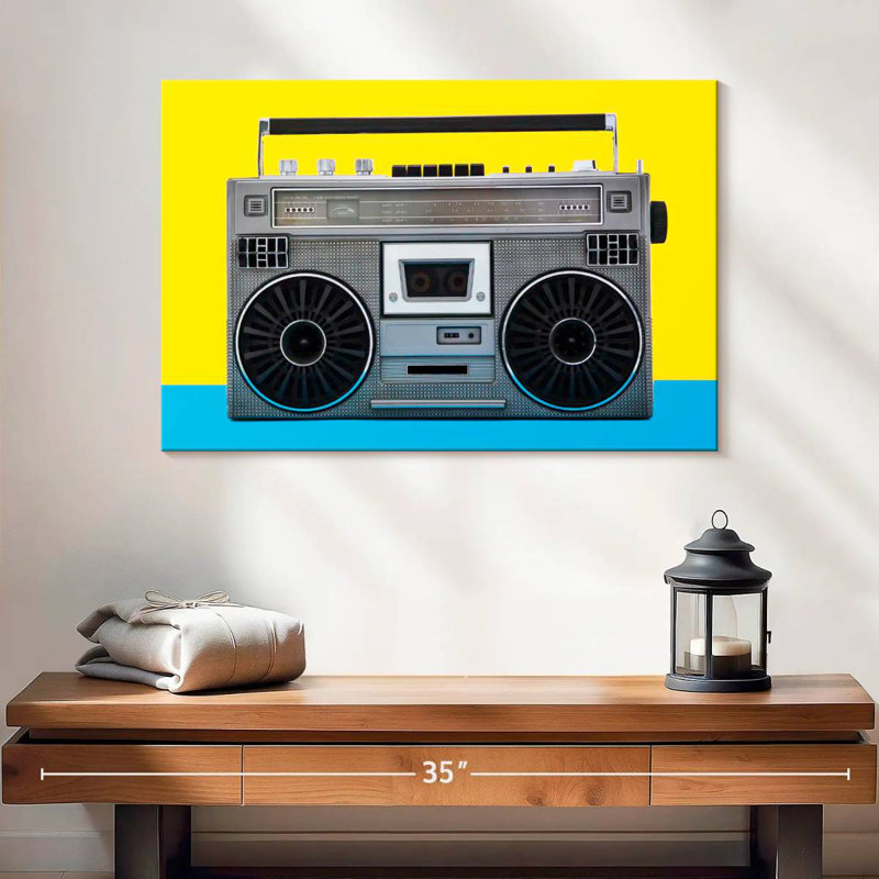 Boombox Abarca Retro, H 16 po x l 24 po
