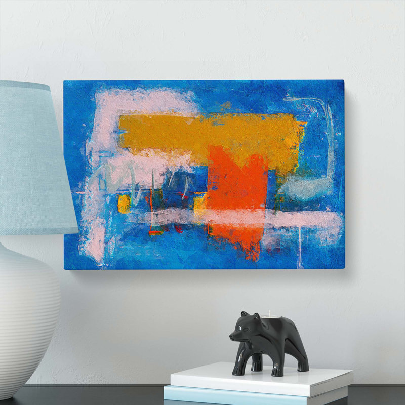 Abstract Art Painting Vol.70 - Wrapped Canvas Painting, 35cm H x 50cm W x 3cm D