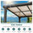 10 * 28FT Outdoor Gazebo Pergola Aluminum Framed with Sloping Pitched Roof-118215451
