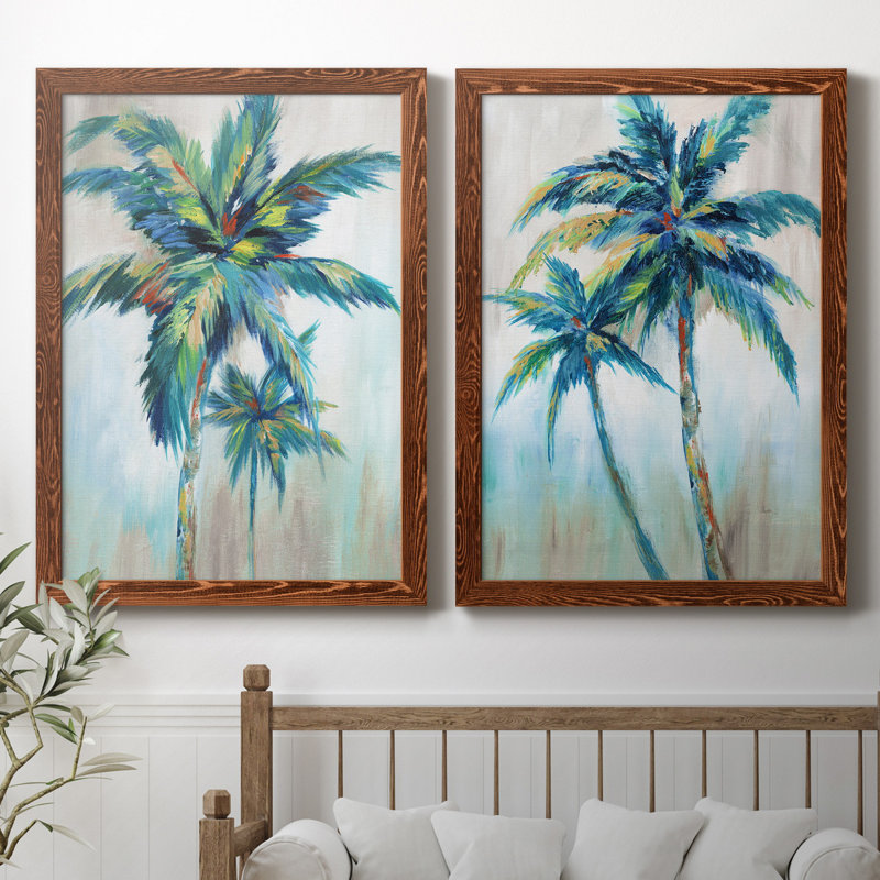 «Bright Breeze I», ensemble de reproductions d'aquarelles conçues par J Paul, H 31,5 po x l 47 po, Toile encadrée, Érable