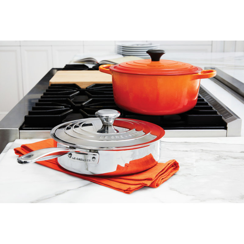 Stainless Steel Saute Pan with Lid, 3 qt.