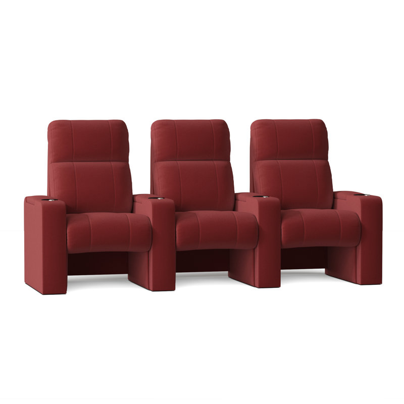 Canapé de cinéma maison Jet (rangée de 3), Rouge luxueux