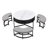 Round Lift-Top Coffee Table With Storage-114224055