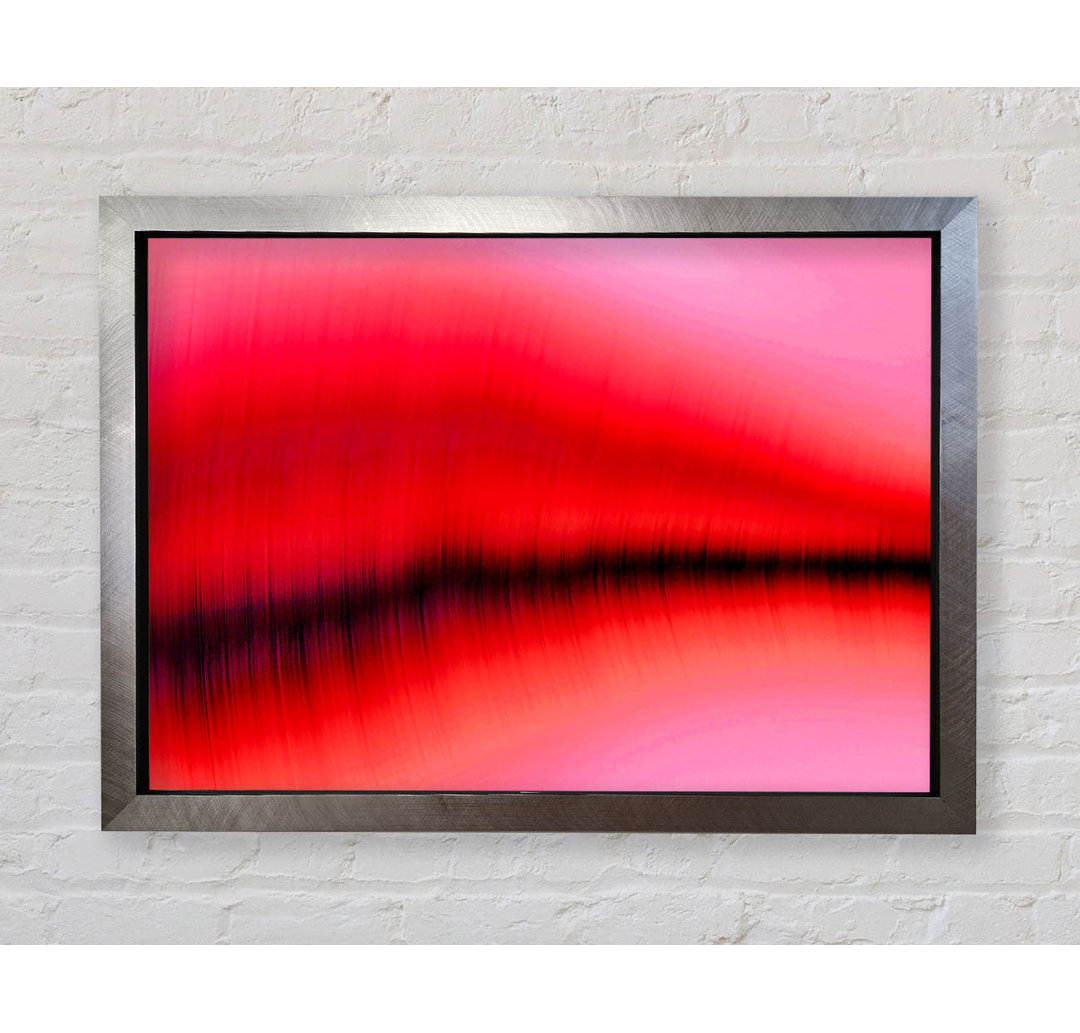 Pink Sound Wave - Einzelner Bilderrahmen Kunstdrucke