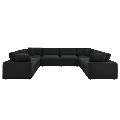 Ensemble de canapé modulaire rembourré rembourré et rembourré 8 pièces Modway Commix