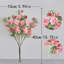3pcs artificial camellias, 15.74in champagne coloured camellias, simulated flowers for table centre decoration, wedding, home and office decoration-5716987