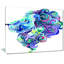 « blue lion abstract art », impression-21971592-35123655