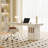 Drish 63" Off-White Modern Executive Desk for Home Office and Study with Storage-1005559812