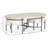 Morrell Oval Cocktail Table With 2 Ottomans