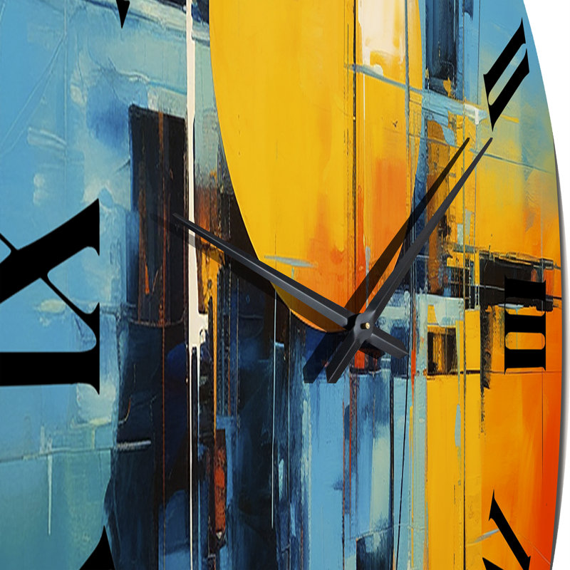 Horloge murale Mid-Century, Grand